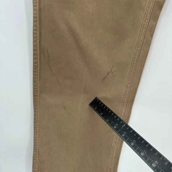 Carhartt Work Pants Mens 38x34 Khaki Cotton Relaxed Fit Utility Canvas ProGear - Picture 12 of 12